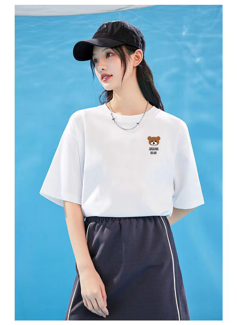 冰丝凉感短袖男宽松学生黑白半袖体恤夏季潮流圆领T恤百搭打底衫详情20