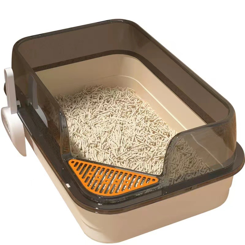 Wholesale from the original manufacturer of extra-large cat litter boxes with splash prevention, semi-enclosed cat toilets and extra-large open cat litter boxes pic 22