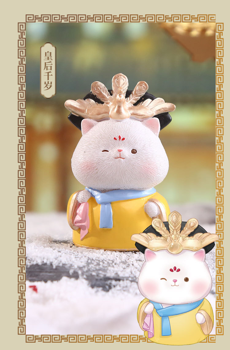 Meow Meow Long Live Blind Box, cartoon cute figurines, resin ornaments, creative dolls, trendy tabletop ornaments, blind box pic 9