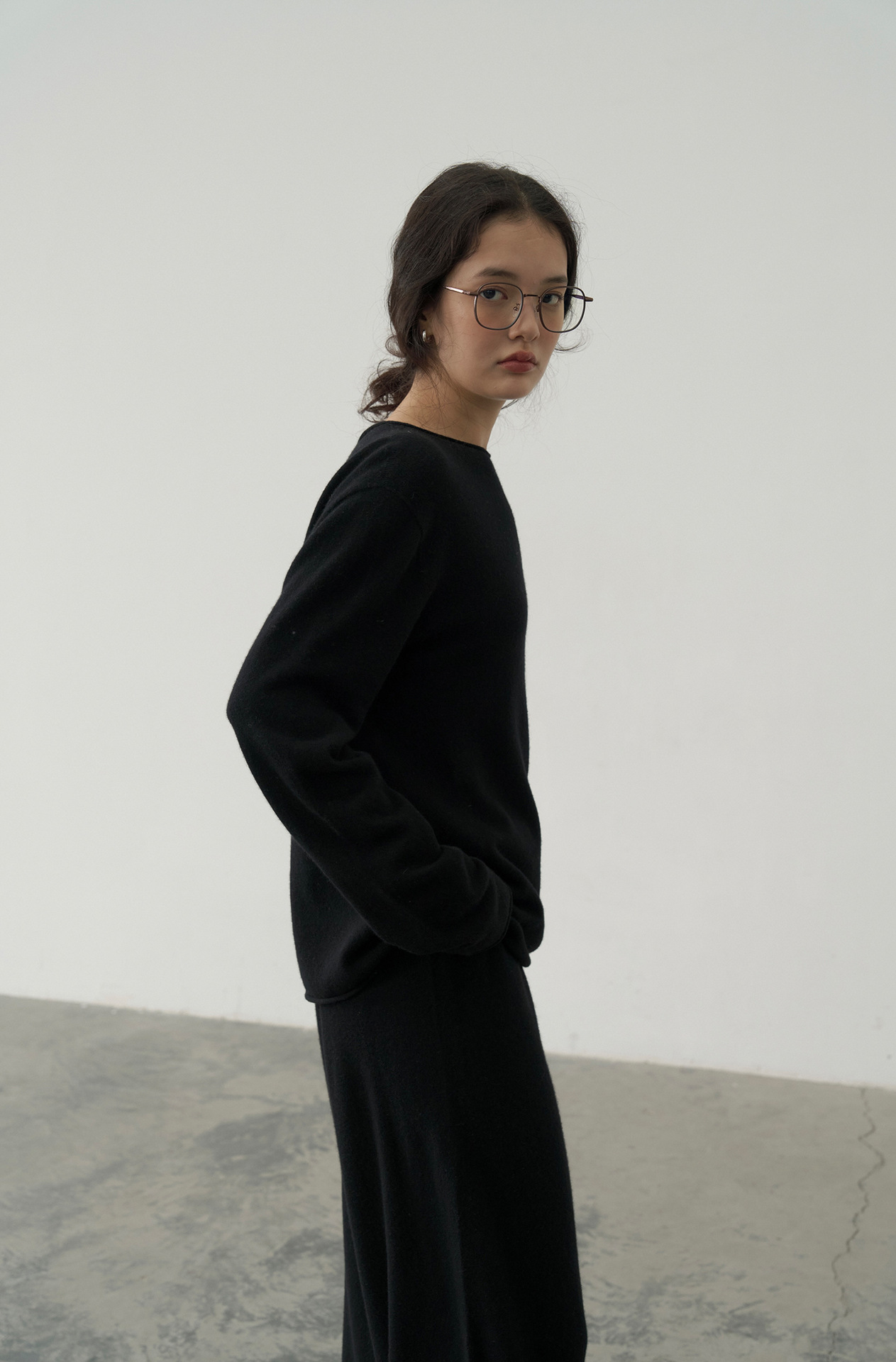 Korean-style seamless one-piece process round-neck pullover cotton and wool sweater, basic base layer for women a1183 in autumn and winter pic 31