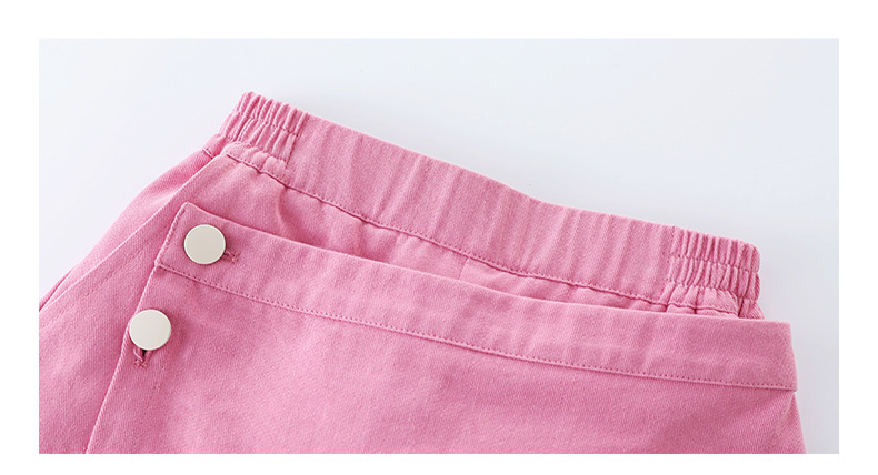 Niñas trajes de verano 2026 medias grandes pantalones cortos conjuntos de dos piezas manga corta camiseta falda wholesale niñas trajes de verano pic 26
