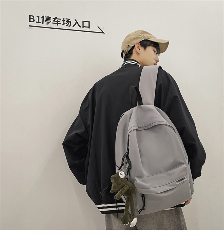 书包男大学生 简约日系ins高中初中生运动双肩包中学生电脑背包女详情26