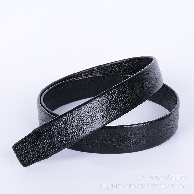男士休闲百搭真皮皮带头层牛皮男款正品自动裤带身无头光带条批发详情44