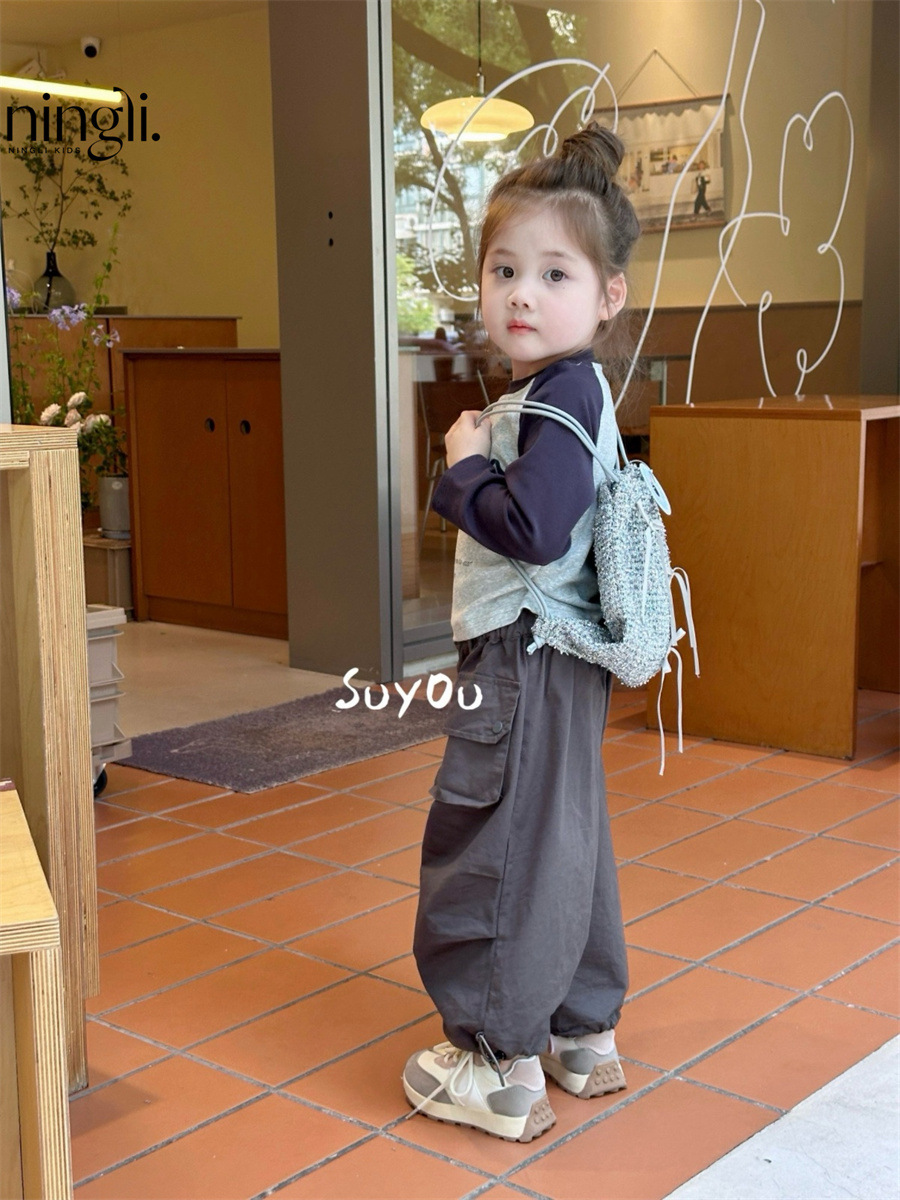 柠里26春秋季新款儿童长袖可爱上衣女童洋气时尚百搭休闲辣妹T恤详情15