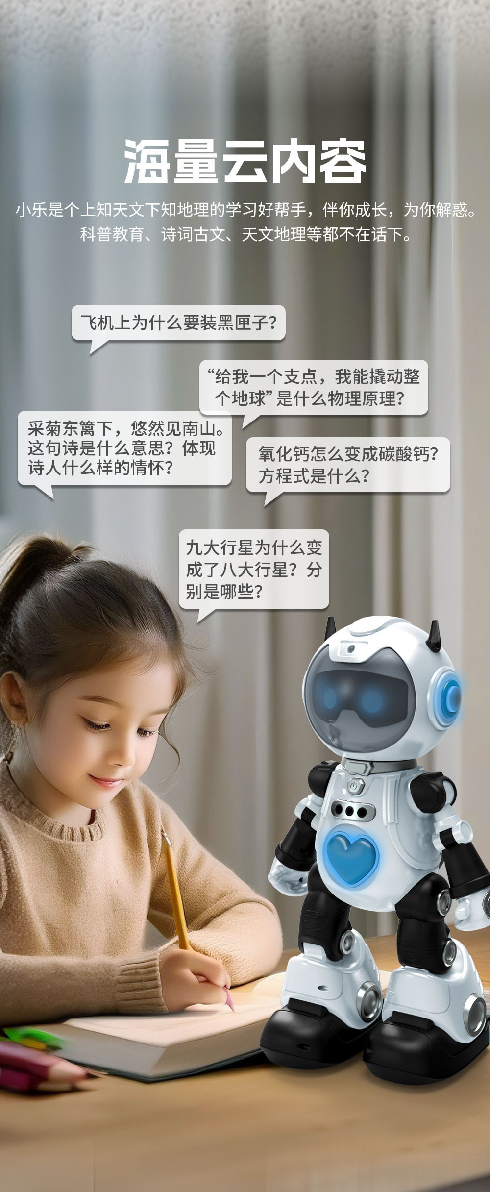 F11 companion AI intelligent dialogue robot, intelligent gesture sensing dancing robot, black technology toy gift pic 4