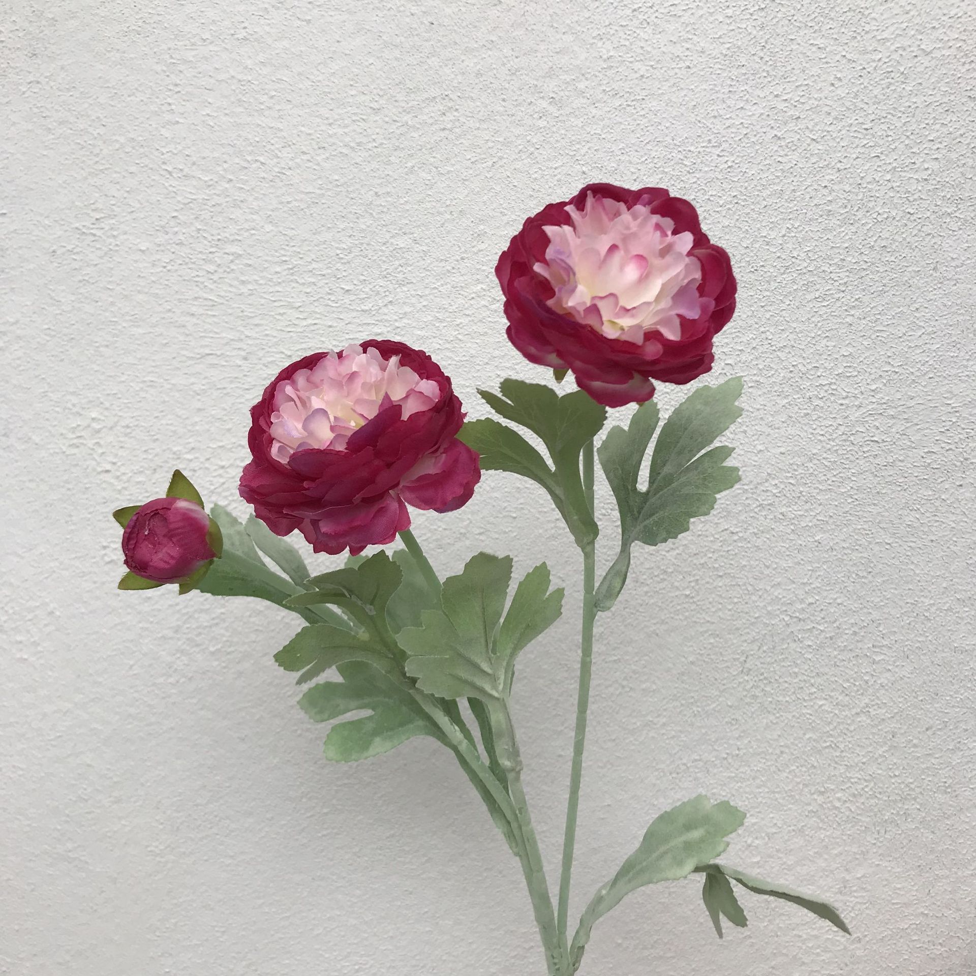 仿真花高级感逼3头洋牡丹露莲植绒场景布置家居装饰绢花批发假花详情13