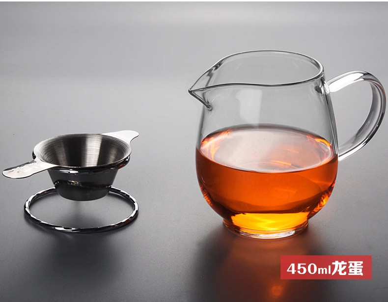 加厚耐热玻璃公道杯茶漏一体过滤网小青柑分茶器防烫泡茶壶大容量详情16