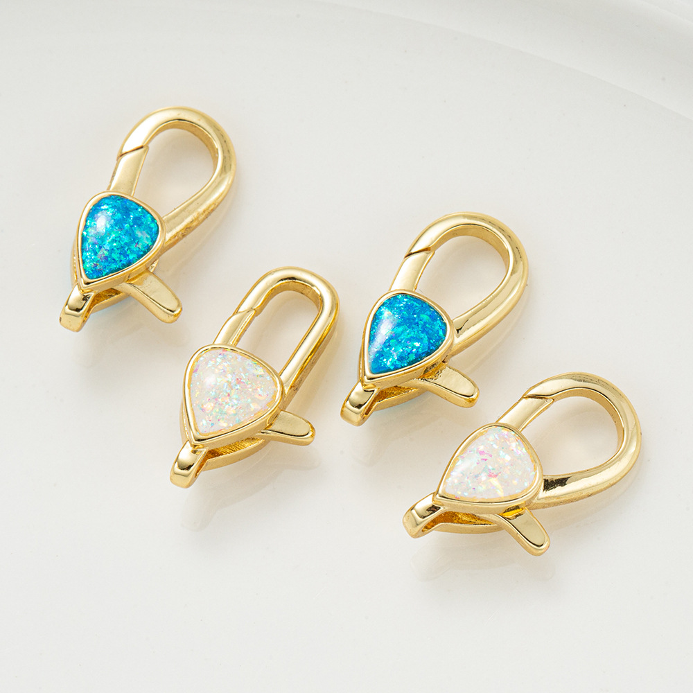 diy copper plated 18k real gold double-ring pearl string necklace clasp, jewelry, handcrafted bead necklace accessory pic 10