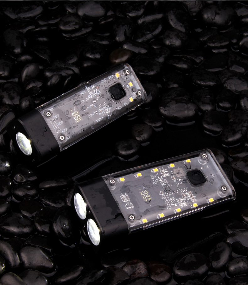 2024 New high-intensity bicycle light, outdoor mountain bike headlight, USB charging transparent cycling equipment, night riding light pic 8