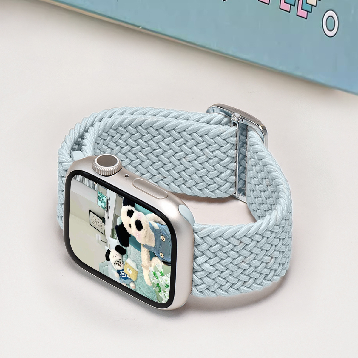 高级夏日淡薄荷系列尼龙表带适用于苹果iWatchs9高级Apple Watch8详情16