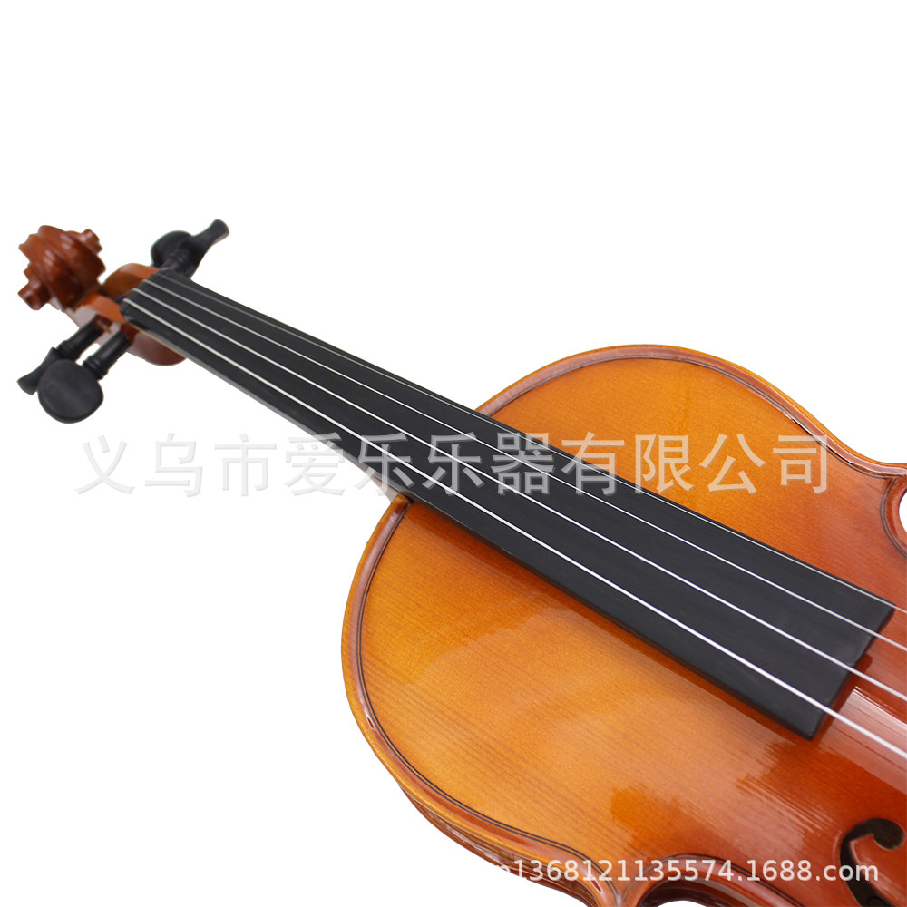 4/4 Solid wood violin natural color playing violin set for children, adults and beginners pic 10