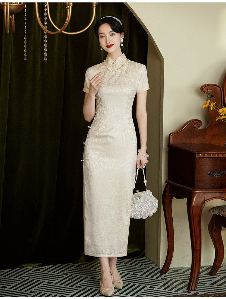 National trend cheongsam for women, Republic of China couple battle robes, Mongolian robes, slimming design sense pic 9