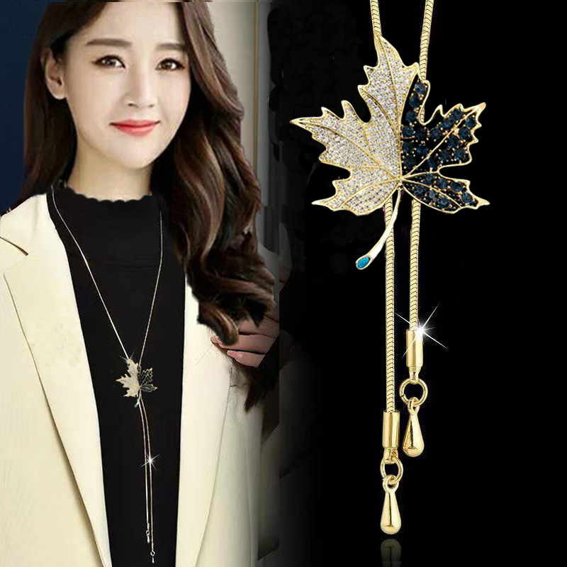 跨境合金毛衣链女高级感轻奢长项链时尚百搭流苏秋冬服装配饰挂件详情18