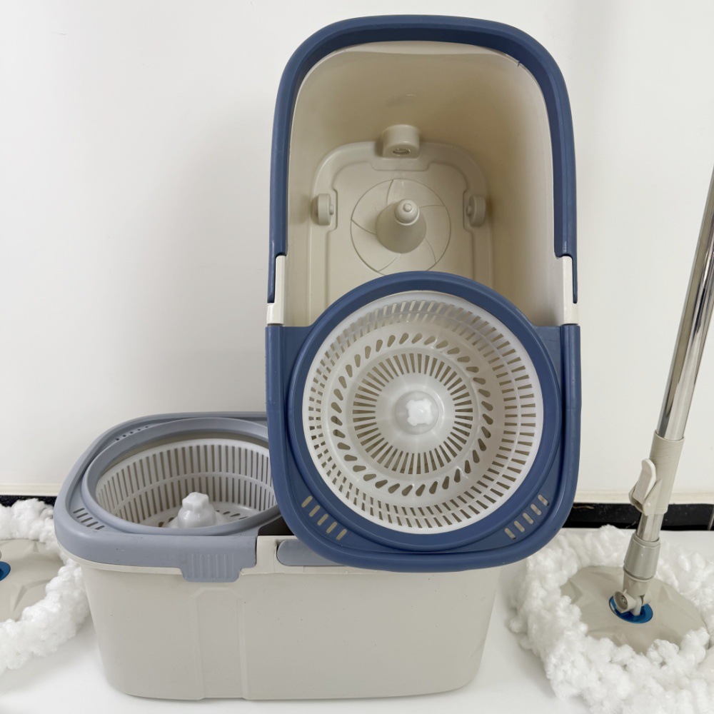 New rotary mop bucket, hand-free mop bucket, mop set, Good God Mop, dual drive handle mop bucket pic 7