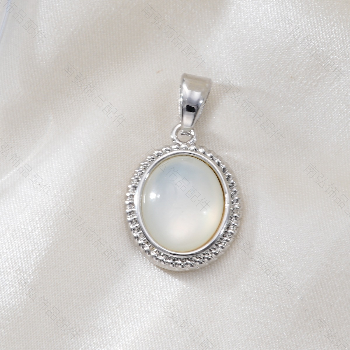 Pearl necklace clasp, copper-plated 18k gold, oil and water drop oval pendant, high color retention DIY jewelry accessory pic 10