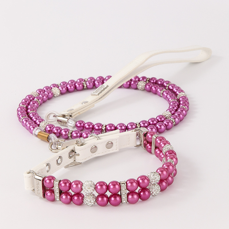 Wholesale of pet collars, drawstrings, neck rings, pearl cat necklaces, small and medium-sized dog rings, and neck rings pic 5