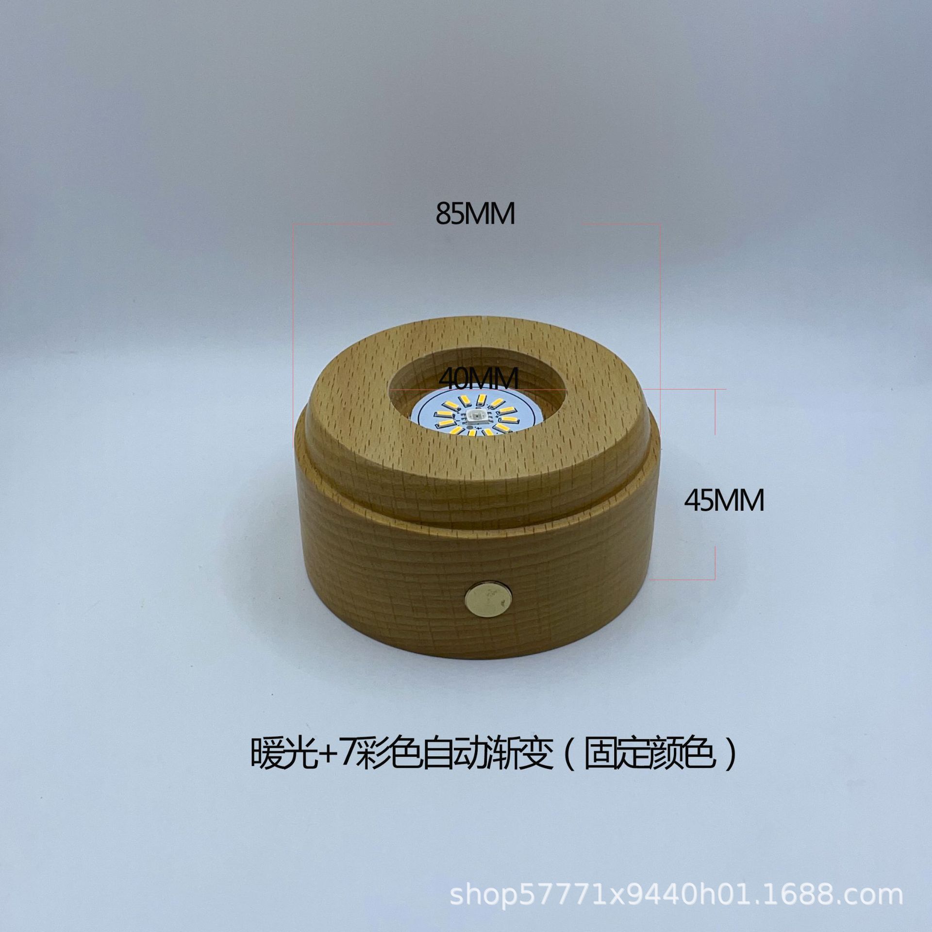 实木底座充电小夜灯创意水晶玻璃球装饰氛围灯闺蜜送女生生日礼物详情2