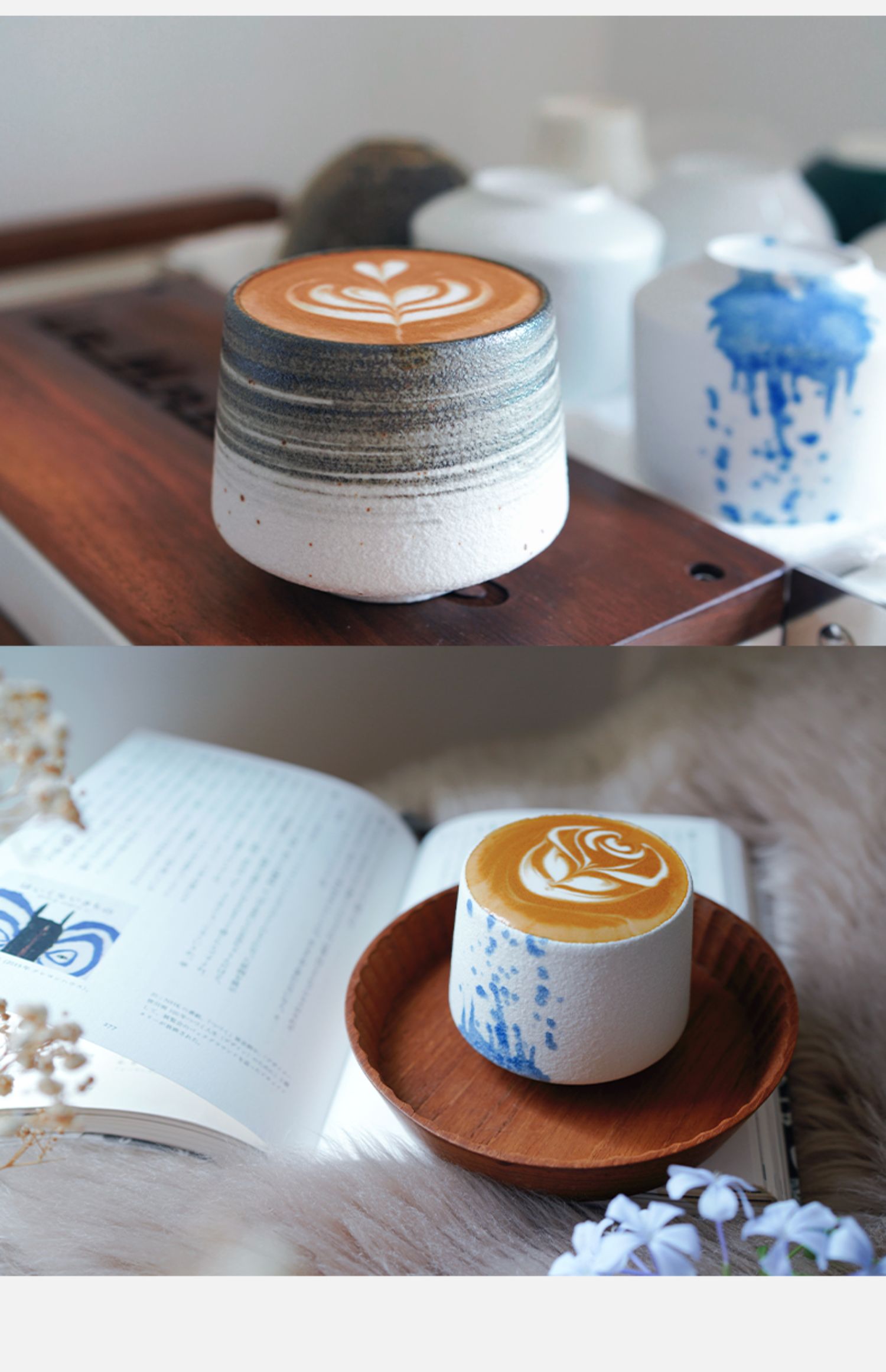 陶瓷杯咖啡杯手冲咖啡分享杯拉花拿铁咖啡杯澳白杯简约日系详情3
