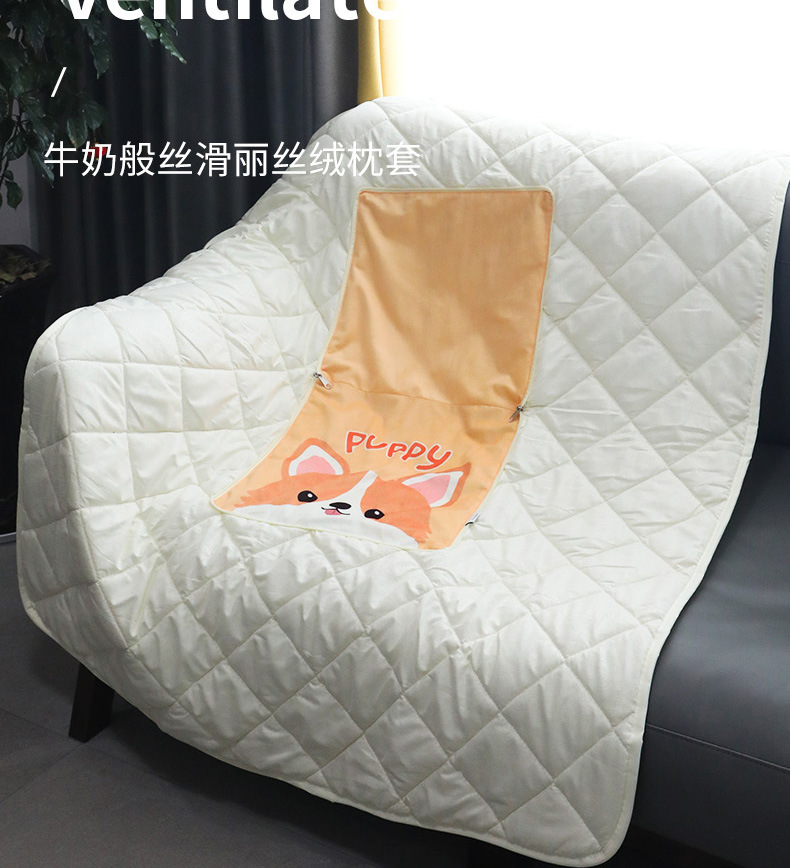 Cartoon pillow, office pillow, quilt, two-in-one, two-in-one cushion, logo printed, multi-functional car sofa pic 4