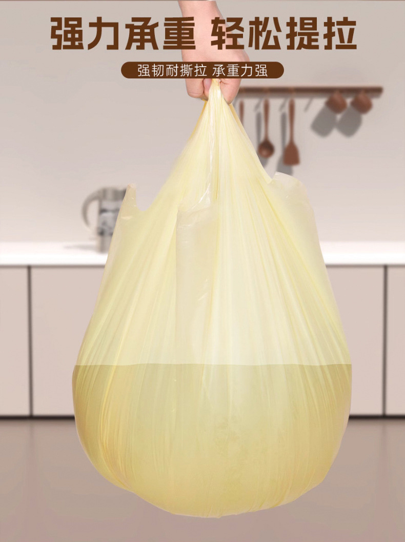 Garbage bags, household hand-held thickened large drawstring kitchen bucket tank, commercial use, student extra-thick, extra-large kitchen surplus pic 9