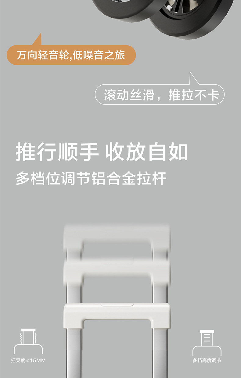 新款行李箱拉杆箱女万向轮大容量学生旅行箱包男网红密码箱皮箱子详情4