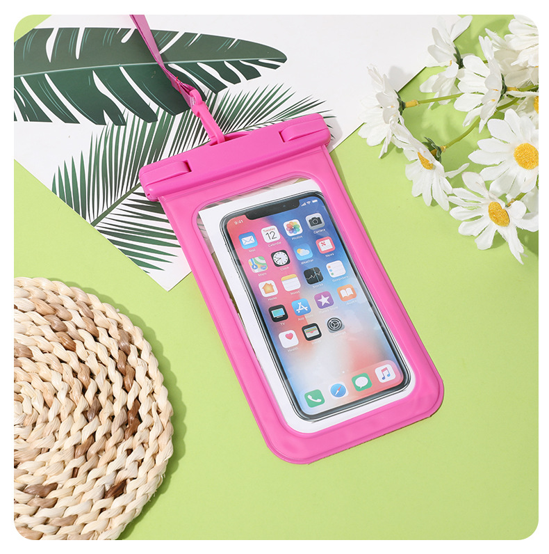 亚马逊热卖pvc通用手机防水袋户外漂流潜水游泳可触屏拍照8级防水详情14
