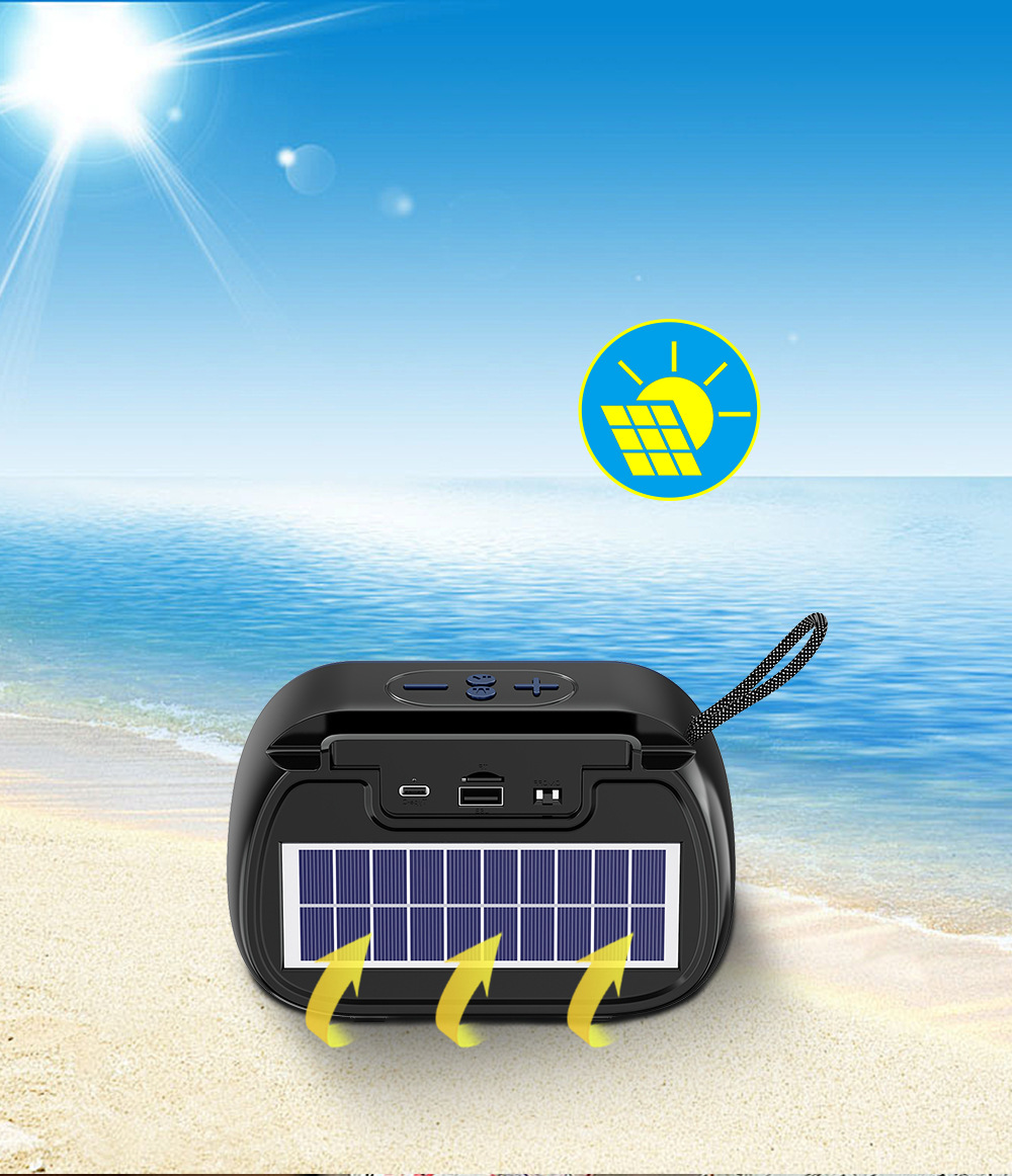Le Xiangyu African Portable Bluetooth Speaker, Outdoor Small Solar Mini Music Player, Wireless car Subwoofer pic 2