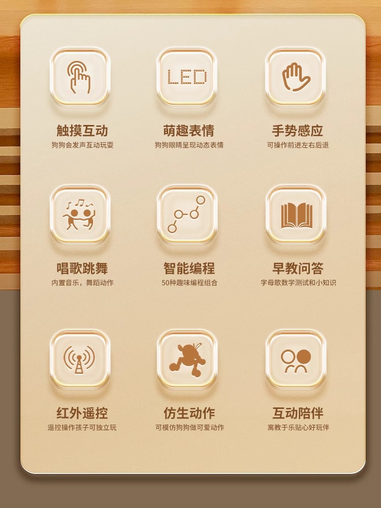 跨境新款智能机器狗儿童玩具1-3周岁智力开发机器猫男女宝宝礼物详情2