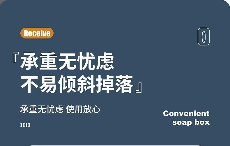 Double-layer soap box, no need for drilling, wall-mounted household bathroom draining rack, creative bathroom simple soap box pic 5