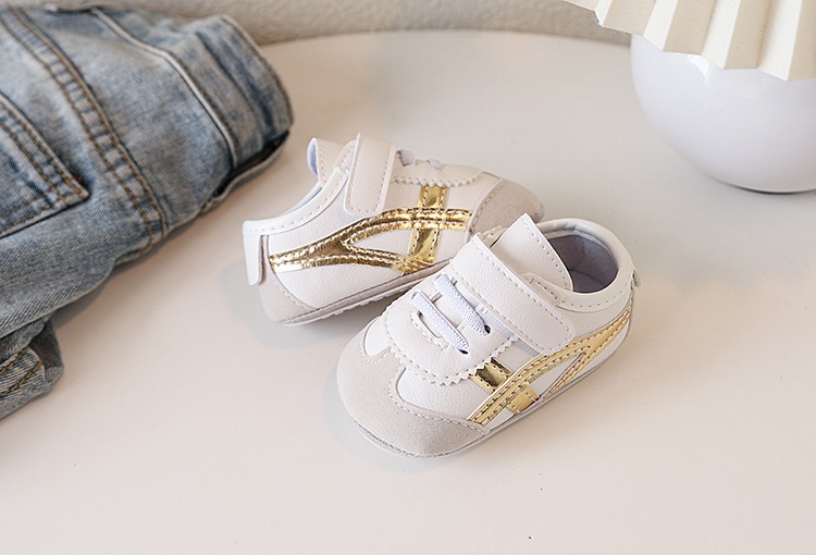 New Spring and Autumn baby sports shoes for boys and girls, color-blocking soft-soled baby shoes, soft-soled baby shoes for 0-1 year old toddlers, no single shoes that fall off pic 17