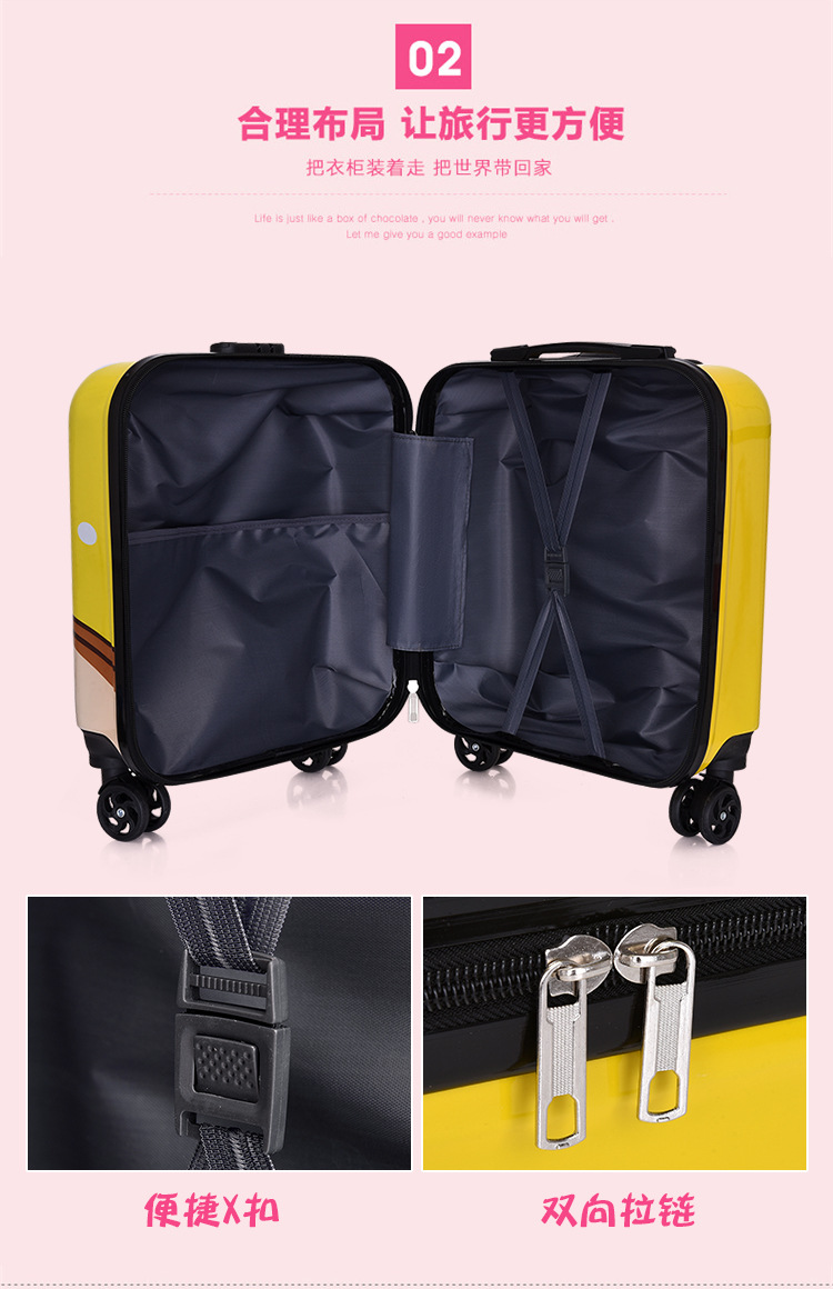 厂家批发儿童拉杆箱登机箱万向轮18寸卡通行李箱儿童箱密码旅行箱详情23