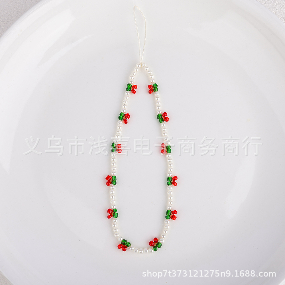 Ins-style butterfly cherry key pendant, phone case lanyard decoration, ccd camera Gumbun pendant, Polaroid pendant pic 2
