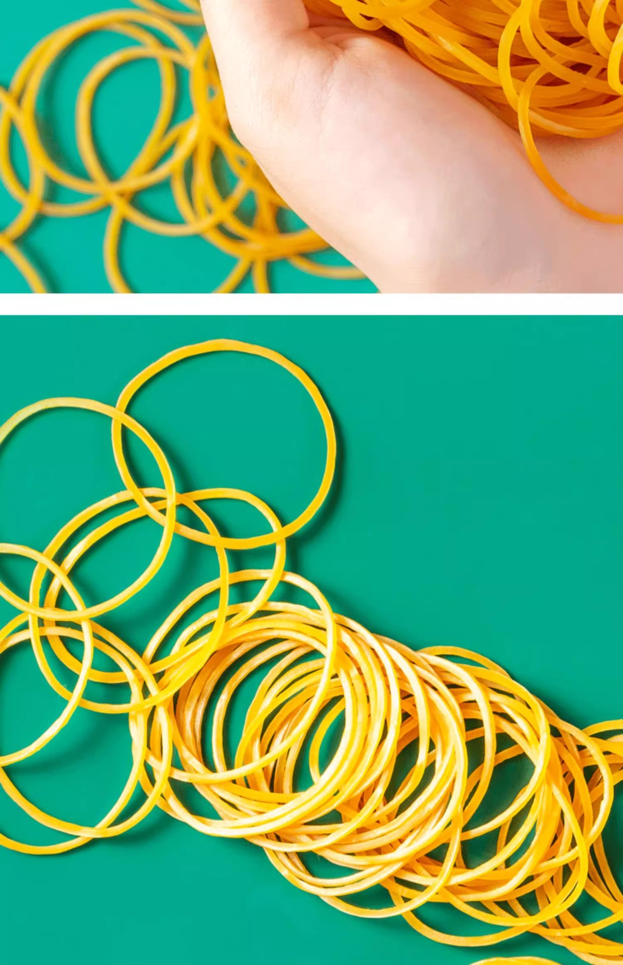 High-elasticity and durable disposable rubber bands, yellow cowhide bands, high-temperature resistant perming rubber rings, industrial rubber bands pic 12