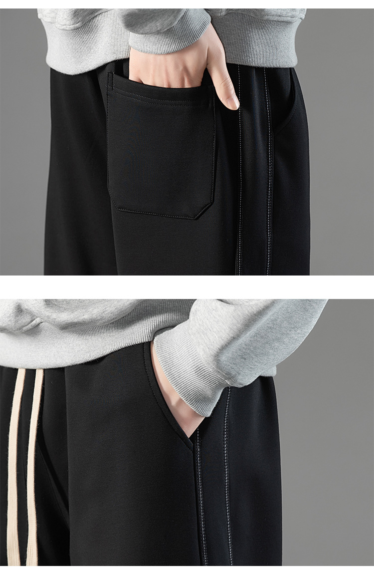 厂家直销2024秋冬新款潮流男士运动卫裤宽松束脚裤详情12