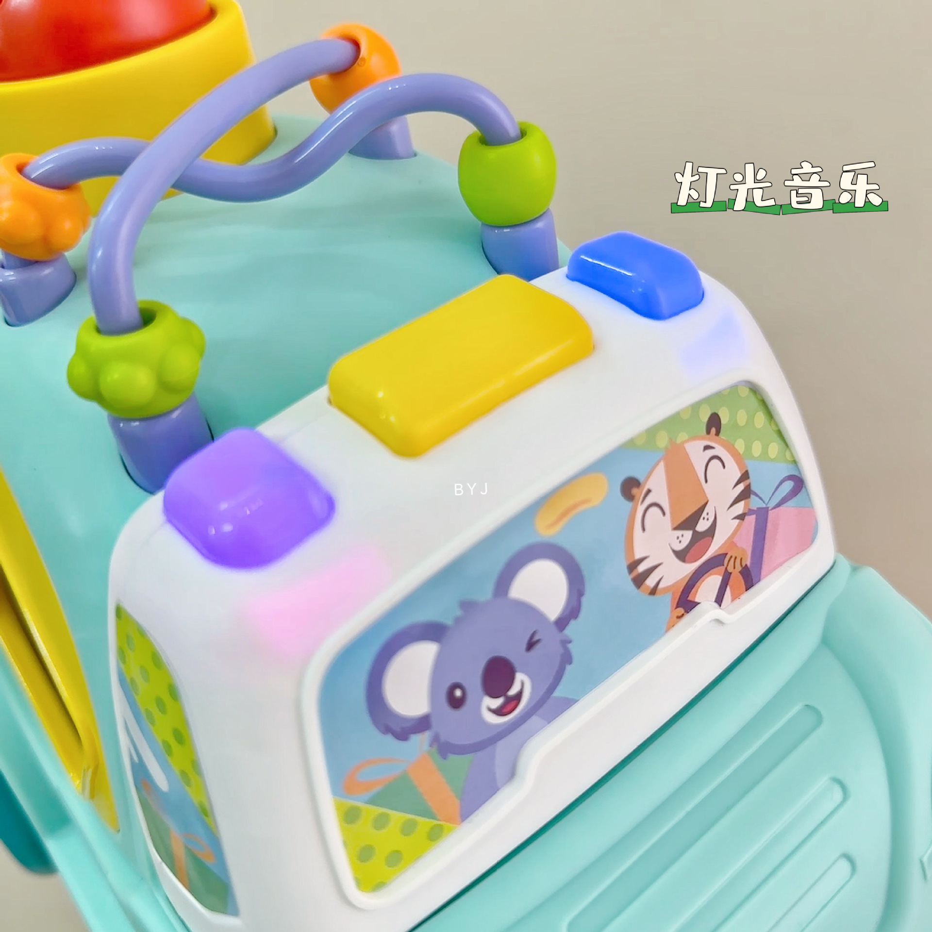 Cross border early education puzzle bebé música juego de coches ensamblados dibujos animados bloques de construcción de coches interactivos iluminación juguetes para bebés pic 7