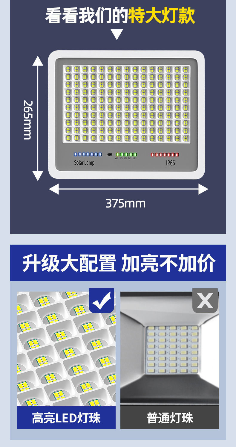 太阳能庭院灯户外灯照明灯超亮大功率防水室内外感应家用LED路灯详情10