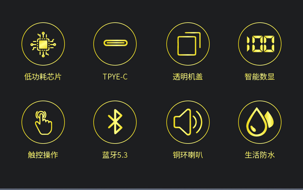 新款挂耳式蓝牙耳机超长续航不入耳TWS无线双耳创意透明耳机详情5