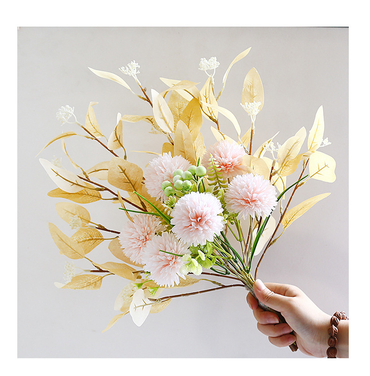 仿真假花摆件家居装饰客厅桌面绢花花艺餐桌花束工艺品礼品装饰品详情12