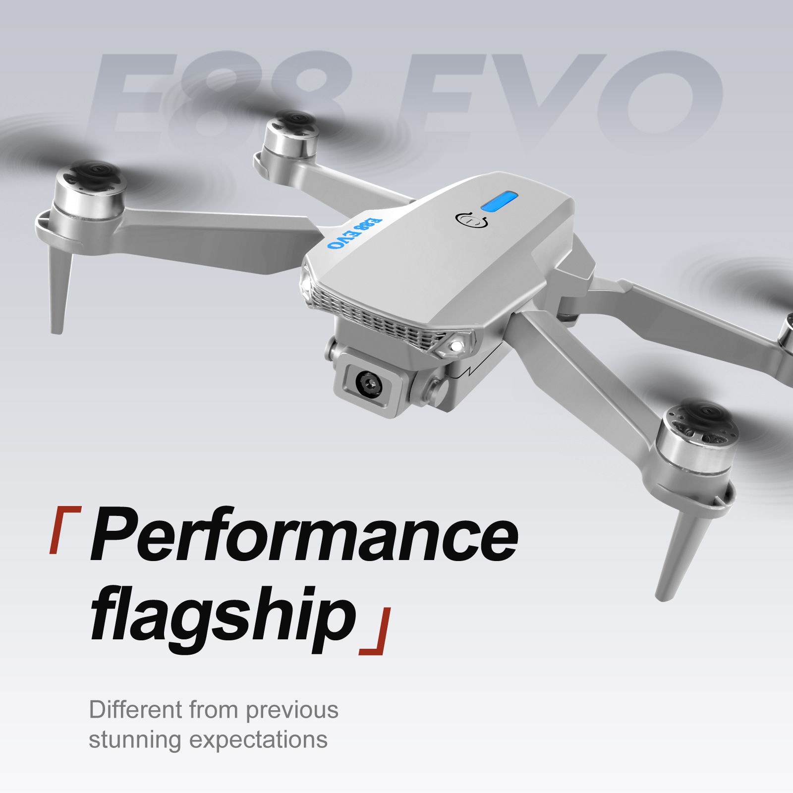 Cross-border E88 unmanned aerial vehicle, brushless motor, GPS, high-definition aerial photography, folding fuselage, optical flow, fixed height, obstacle avoidance, remote control aircraft pic 25