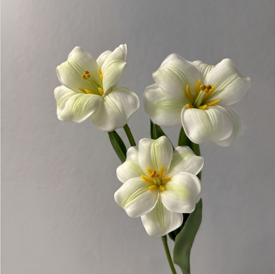 PU开口笑郁金香仿真假花手感保湿婚庆用花摄影道具装饰摆件仿真花详情23