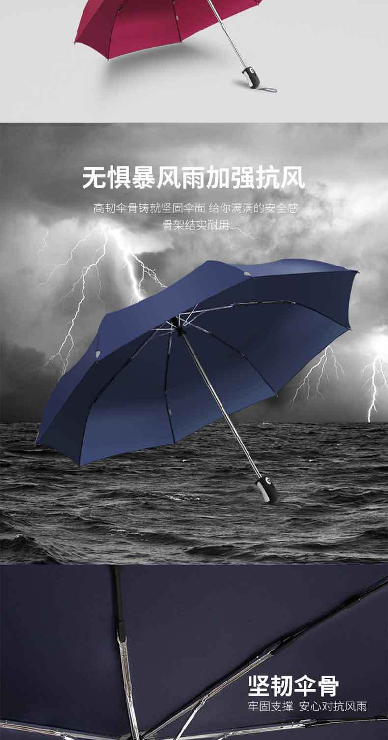 厂家现货批发 天堂雨伞可印logo跨境全自动折叠伞大号晴雨伞详情14