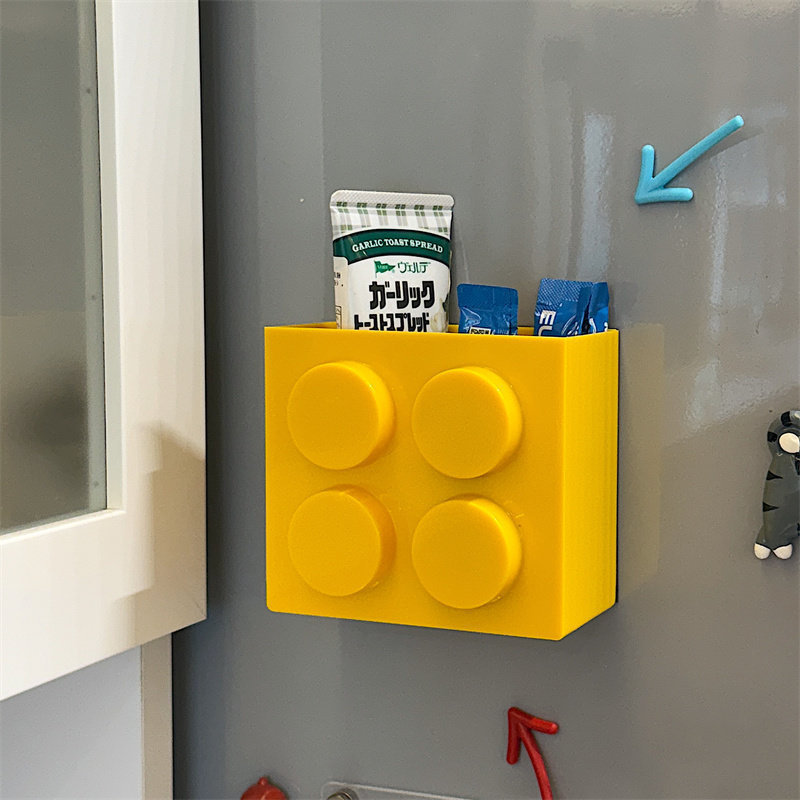 Entrance door mask storage box, wall-mounted anti-theft door without drilling holes, magnetic storage box for the entrance hall, right-angle storage box pic 5