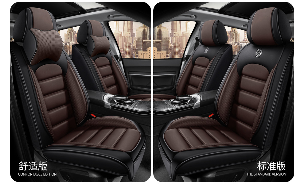 跨境亚马逊全包围全皮四季汽车坐垫夏季座椅套纳帕软皮通用款坐垫详情30