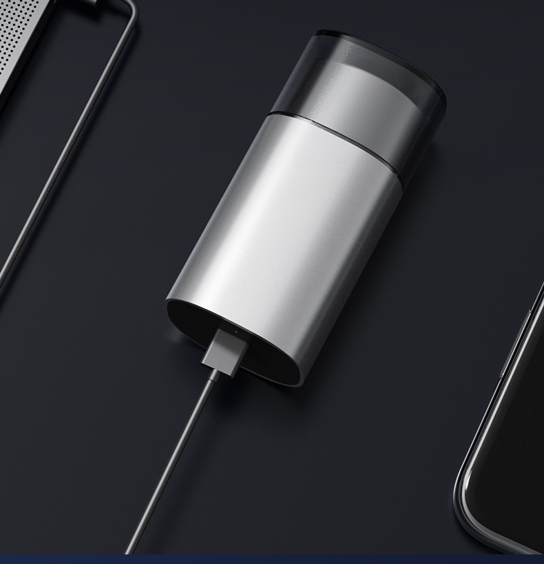 充电感应剃须刀刮胡刀小钢炮水洗车载迷你便携合金家用科技剃须刀详情14