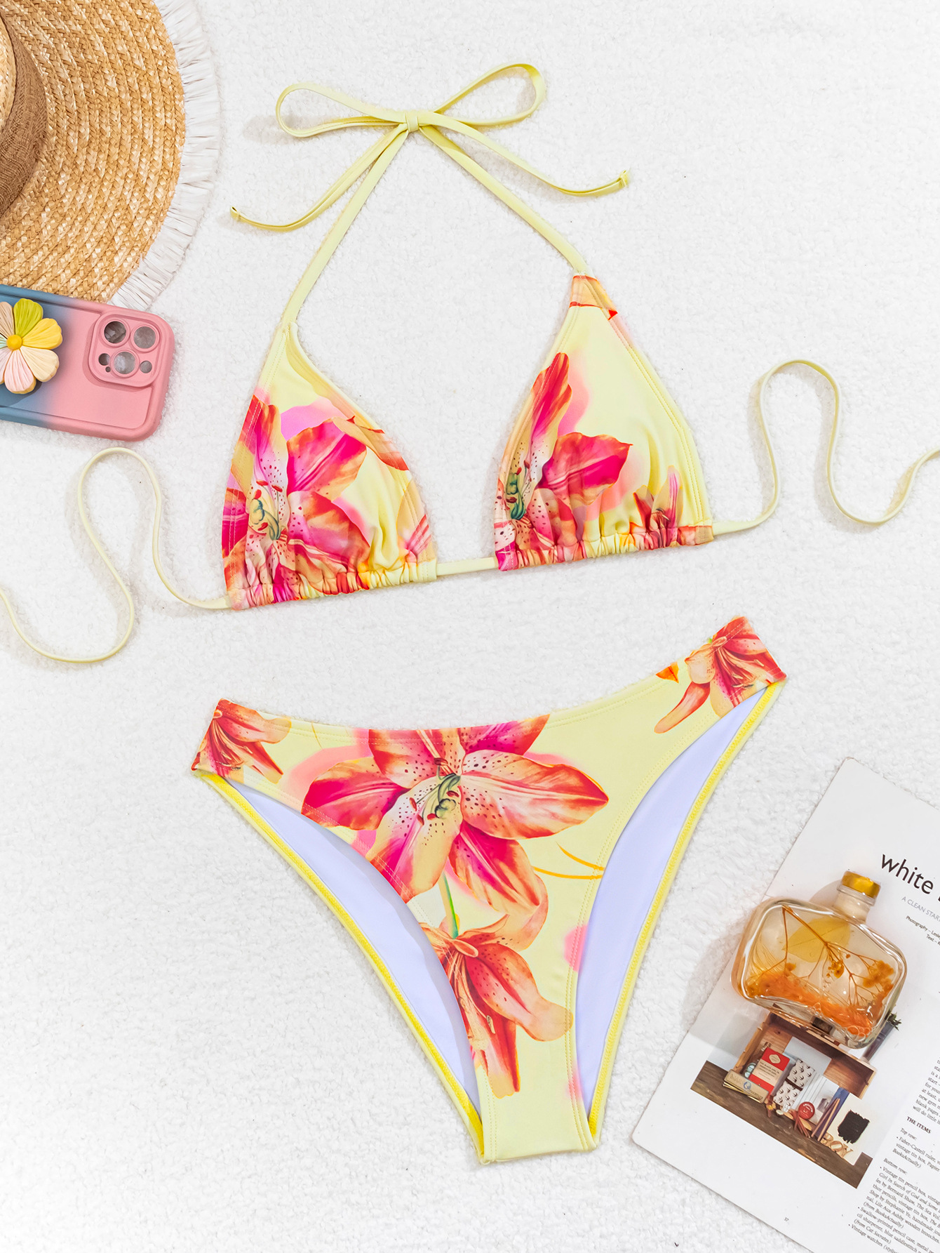 2026 New European and American cross-border bikini print leopard print strap triangular cup sexy bikini two-piece swimsuit for women pic 29