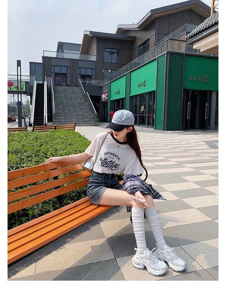 厚底银色老爹鞋女2025春夏新款透气增高网红炸街ins潮休闲运动鞋详情16