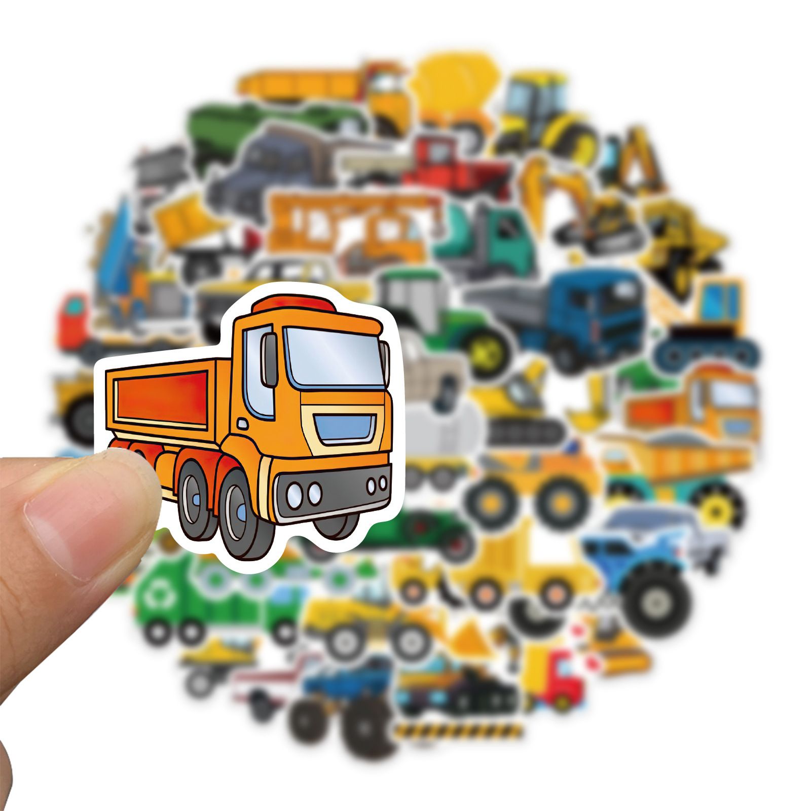 卡通风格卡车塑料小车详情7