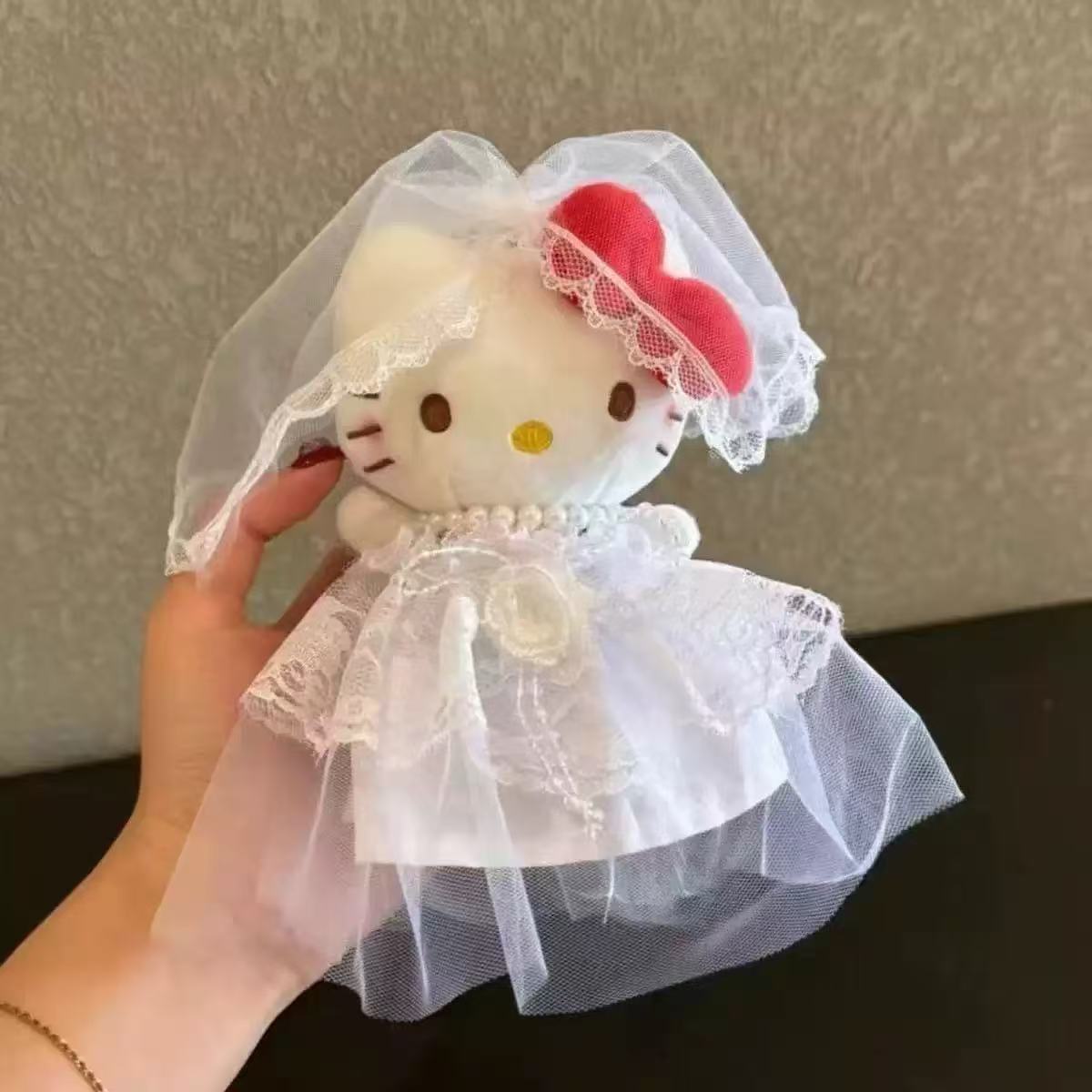 Authentic classic KT hellokitty backpack bag pendant, cartoon cute Hello Kitty keychain, plush doll for girls pic 3