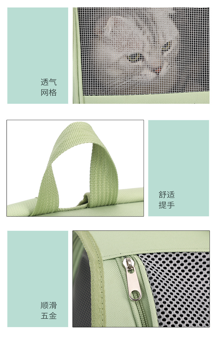 New pet fashion backpacks: cat bags, dog bags, crossbody bags, portable cat double-shoulder pet bags for going out pic 21