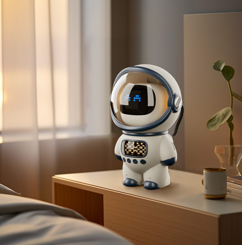 The intelligent AI large model Doubao DeepSeek astronaut speaker, Bluetooth TF card clock, alarm clock and multi-functional speaker pic 19